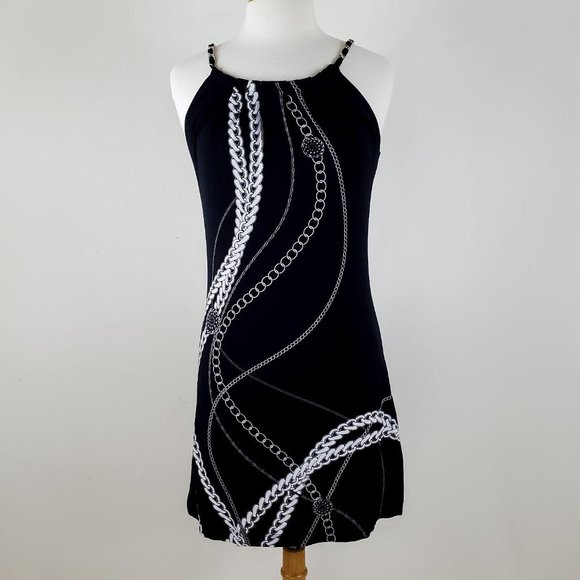 WHBM Chain Print Mini Dress
